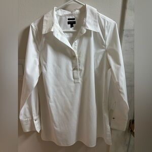 Talbots Classic White Blouse